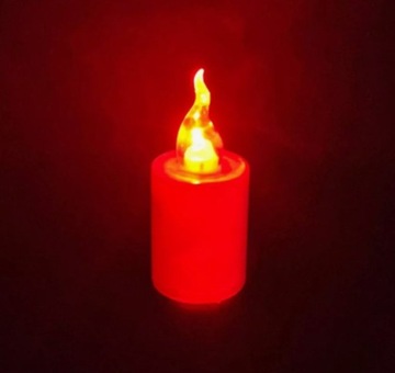 ŚWIECZKA LED LAMPKA NA BATERIE ŚWIECA BIAŁA MAŁA