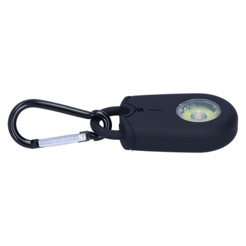 125 дБ Черный сигнал тревоги для самообороны Аварийный свет SOS Alert LED с