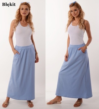 ДЛИННАЯ ЮБКА МАКСИ С КАРМАНАМИ, прямая - ЦВЕТА