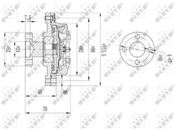 SPOJKA VENTILÁTOR SUZUKI SWIFT II 1.3 89-01