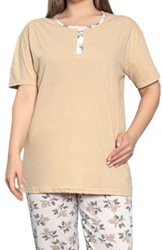 Piżama damska pidżama duży rozmiar XL-4XL rybaczki
