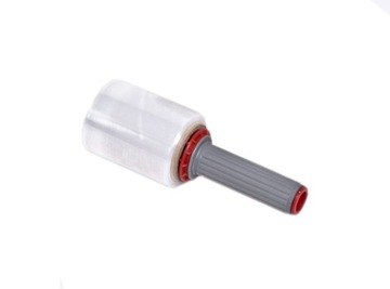 СТРЕЙЧ МИНИ РЭП ФОЛЬГА прозрачная 10см + РУЧКА-ДИСПЕНСЕР красно-серый