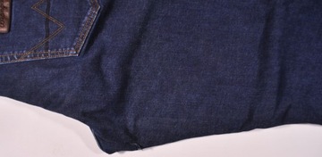 WRANGLER spodnie STRAIGHT regular BLUE jeans TEXAS STRETCH _ W38 L32
