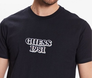 GUESS T-Shirt Logo M3GI30 K8FQ4 Granatowy Slim Fit