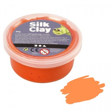 SAMOUTWARDZALNA MASA SILK CLAY 40g POMARAŃCZOWA