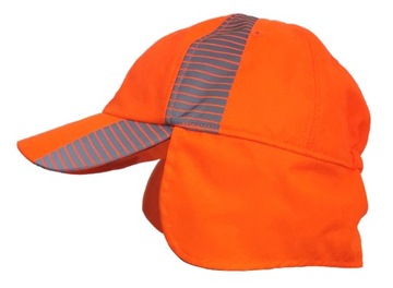 Czapka ostrzegawcza z daszkiem softshell na uszy