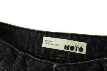 TOPSHOP MOTO Spódniczka jeans wyszywana r. S 36