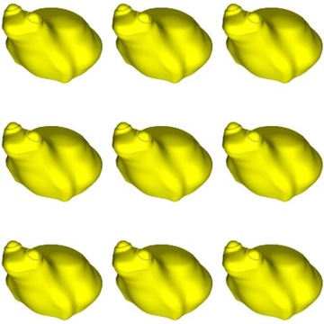 LEGO Żaba Żabka Neon Żółty 33320 - 9szt