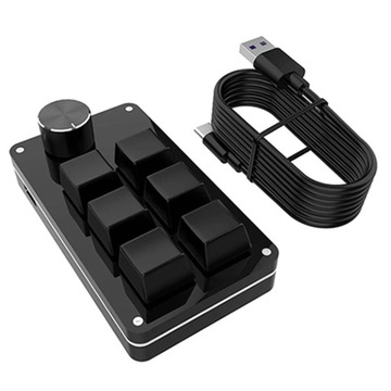 Mini przewodowa klawiatura RGB z jedną ręką
