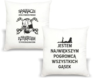 Poduszka z nadrukiem PREZENT dla SPAWACZA