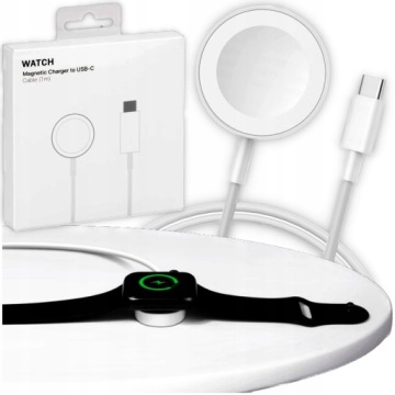 Индуктивное зарядное устройство Быстрый кабель для Apple Watch iPhone USB-C 2в1