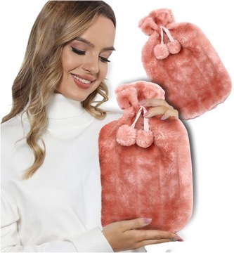 TERMOFOR GUMOWY Z POKROWCEM 2L XXL TERMOFOR GUMOWY DLA DZIECI W POKROWCU