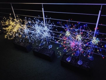 СОЛНЕЧНАЯ ЛАМПА, дерево одуванчика, фейерверк, 4 шт.