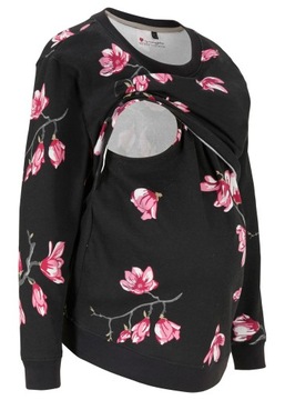 48 Bonprix cau BLUZA W KWIATY DO KARMIENIA