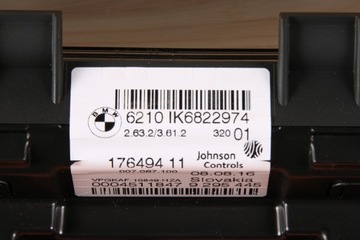 BMW F20 F21 F22 F23 F45 F46 X1 F48 PŘÍSTROJOVÁ DESKA TACHOMETR KM/H 6822974