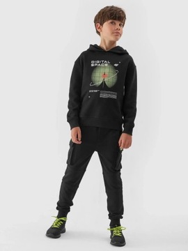 BLUZA CHŁOPIĘCA 4F DRESOWA Z KAPTUREM AW23M632