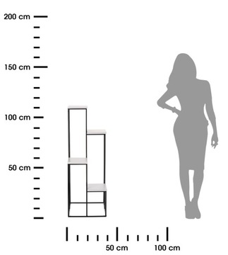 БЕЛАЯ СОВРЕМЕННАЯ ОТДЕЛЬНО СТОЯЩАЯ МЕТАЛЛИЧЕСКАЯ ПОДСТАВКА ДЛЯ ЦВЕТОВ 110 СМ