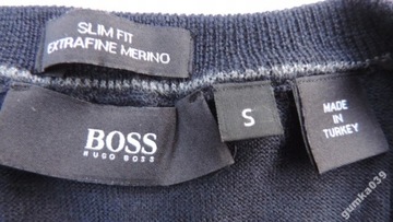 BOSS HUGO BOSS EXTRAFINE MERINO SLIM SWETER r.S