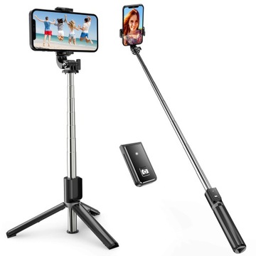 SELFIE-STICK ROZCIĄGLIWY KIJEK BLUETOOTH DO SELFIE Z 100 CM ATSS065 CZARNY