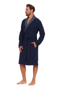 Elegancki szlafrok męski DOCTOR NAP 5283 navy blue S