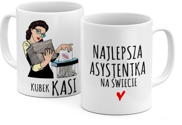 Kubek z imieniem dla sekretarki