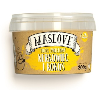 MASŁO ORZECHOWE MASLOVE ZESTAW MIGDAŁ KOKOS KREM