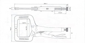 ЩИПЦЫ ДЛЯ СВАРКИ ТИП C 280 ММ ASTA