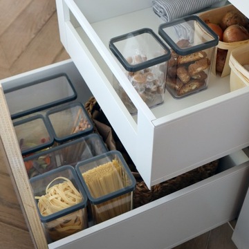 КОНТЕЙНЕР ДЛЯ ПИЩЕВЫХ ТОВАРОВ ROTHO ОРГАНИЗАТОР ДЛЯ СЫПНЫХ ГРУЗОВ 2,1 Л ГРАФИТ LOFT