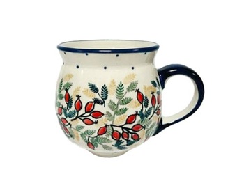 Kubek CZESKI ceramika BOLESŁAWIEC 300ml UNIKAT SM01