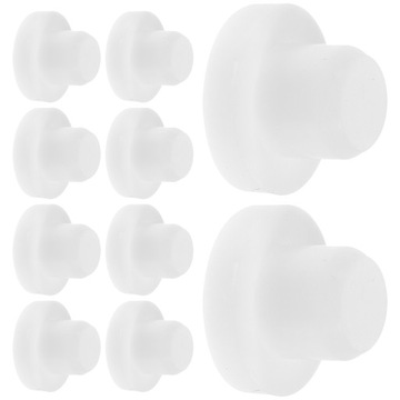 ZATYCZKA SILIKONOWA DO DONICZKI BIAŁA 10 SZT
