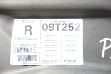 MECHANIZMUS SKEL PRAVÝ PŘEDNÍ MERCEDES B TŘÍDA W245