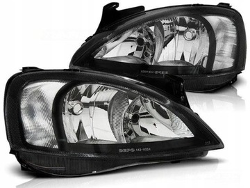 SVĚTLA PŘEDNÍ SVĚTLOMET OPEL CORSA C 00-06 BLACK