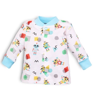Kaftan niemowlęcy robocik z bawełny organicznej 68