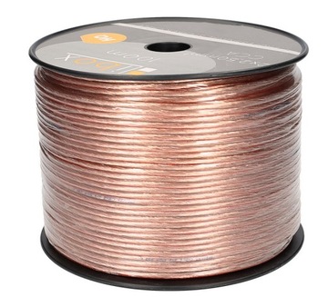 PRZEWÓD GŁOŚNIKOWY 100m 2x2,5mm CCA HQ KABEL DO GŁOŚNIKÓW