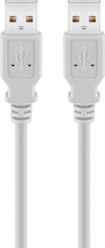 Kabel USB 2.0 Hi-Speed 1,8 m, Szary 1.8 m