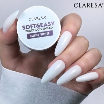 Żel Do Paznokci BIAŁY CLARESA 12g MLECZNY