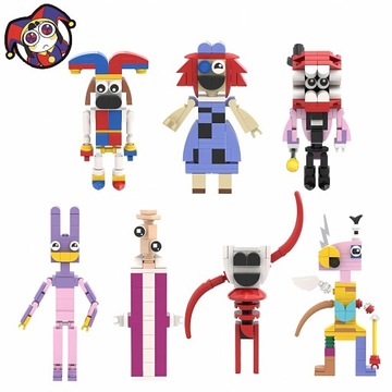 AMAZING DIGITAL CIRCUS KLOCKI KONSTRUKCYJNE FIGUREK ZESTAW 7SZT