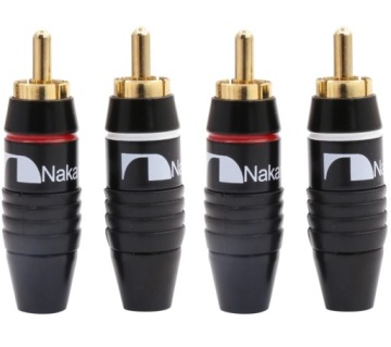 Вилки NAKAMICHI RCA/CINCH HQ Stereo 24k N0556 2 шт.