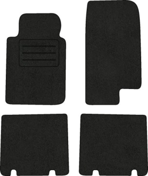 Velurové koberce Lux pro Ford Explorer IV (2005-2010) Komplet Černé