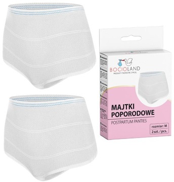 MAJTKI poporodowe SIATECZKOWE WIELORAZOWE 2 szt. M