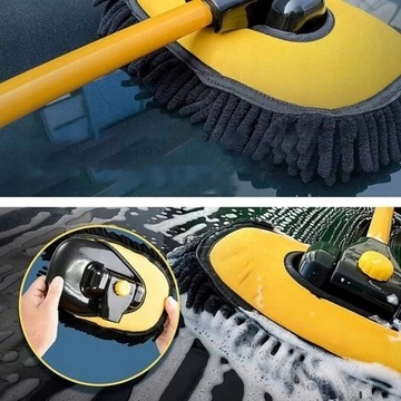 ТЕЛЕСКОПИЧЕСКАЯ ЩЕТКА ДЛЯ МОЙКИ АВТОМОБИЛЯ 2 В 1