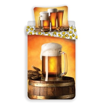 POŚCIEL 140x200 KUFEL PIWA BROWAR BEER PIWO 01