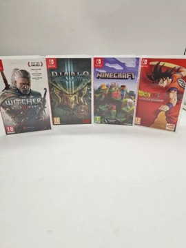 NINTENDO SWITCH : WITCHER 3 / DIABLO 3 / MINECRAFT / DRAGON BALLZ KAKAROT