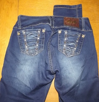 Top M Spodnie jeansowe damskie rozm.40