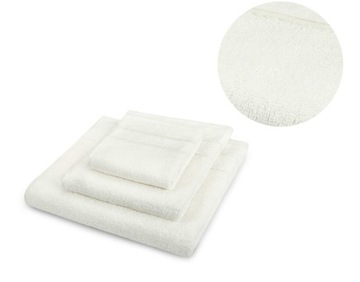 Gruby ręcznik bawełniany kremowy VELVET 50x90 cm