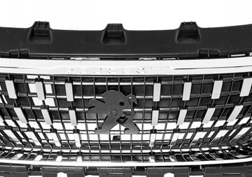 PEUGEOT 3008 II 2016-ATRAPA ZÁSLEPKA MASKA PŘEDNÍ ČERNÁ LIŠTA CHRÓM