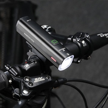 LAMPKA ROWEROWA PRZEDNIA LED 1000lm 5 TRYBÓW MOCNA 4800mAh + LAMPKA TYLNA