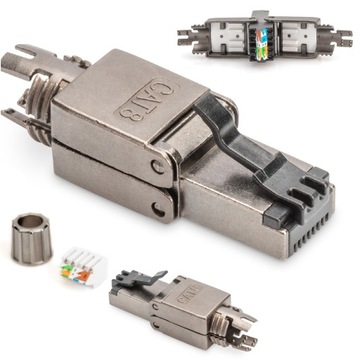DIGITUS Wtyk RJ45 FTP STP kat.6A kat.7 kat.8 bezn