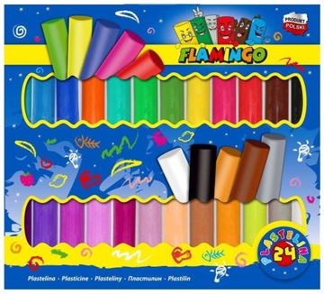 Пластилин Фламинго 24 шт.