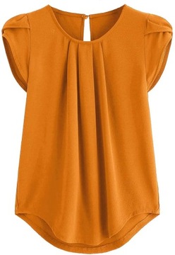 Fashion Woman Blouse 2023 Solid Color Short Sleeve